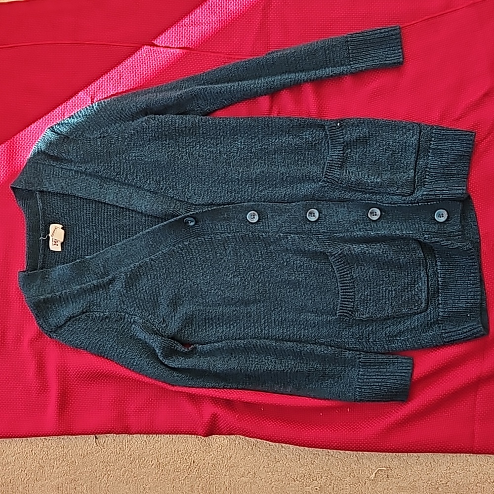 Mudd Green Cardigan Sweater
